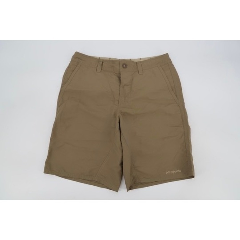 Patagonia Wavefarer Walk Shorts Mens 32 Khaki Hiking Outdoor Nylon Lightweight